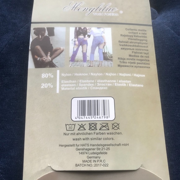 1 Left! Rhinestone Fish Net Tights - Picture 5 of 5